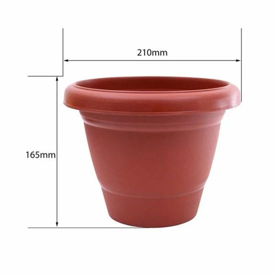 8″ Round Garden Plastic Planters - Image 2